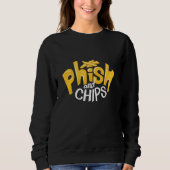 Phish en chips Grappig Phishing Graphic Trui (Voorkant)