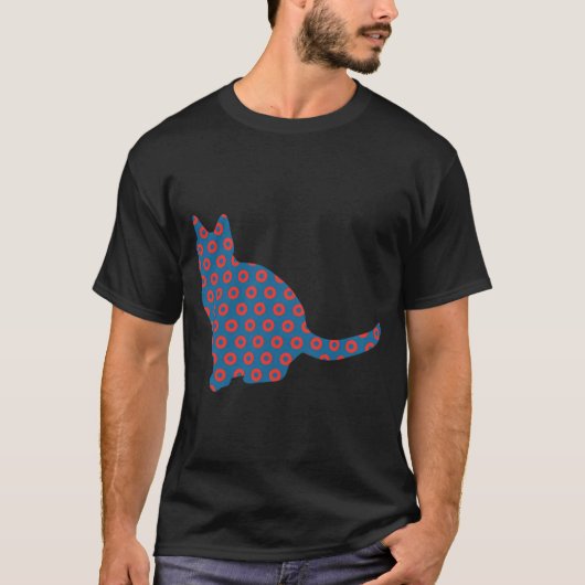 Phish Poster Gekke Katten Donuts T-shirt (Voorkant)