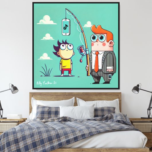 Phishing voor data canvas afdruk (Insitu (Slaapkamer))