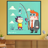 Phishing voor data canvas afdruk (Insitu (Woonkamer))