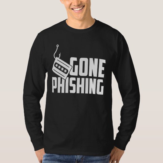 Phishingprogramma voor computercyberbeveiliger t-shirt (Voorkant)