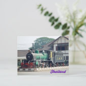 Phitsanulok Thailand Locomotive Briefkaart (Staand voorkant)