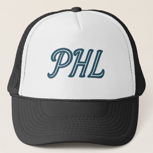PHL Philadelphia Airport Code – Philly Travel & Lo Trucker Pet (Voorkant)