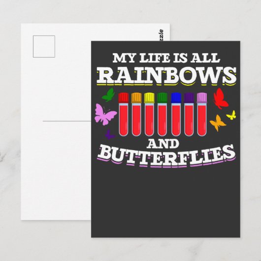 Phlebotomie Cowerker Butterfly Phlebotomist Briefkaart (Voorkant / Achterkant)