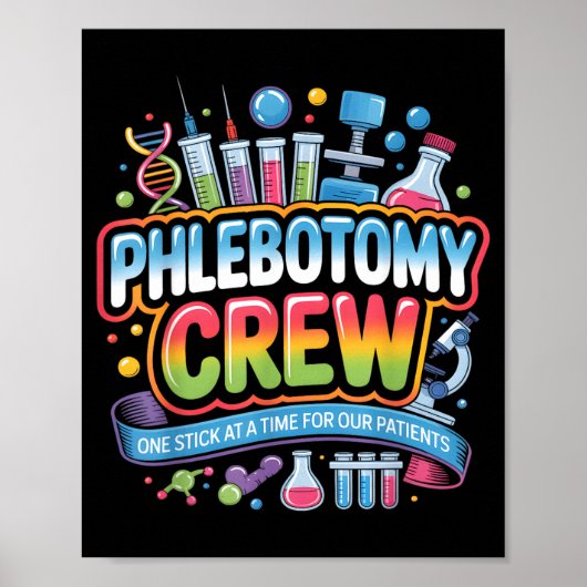 Phlebotomie Crew Lab Week s Medisch Laboratoriumte Poster (Voorkant)