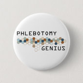 Phlebotomie Genius Ronde Button 5,7 Cm (Voorkant)