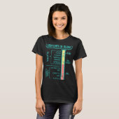 Phlebotomie laboratoriumtechnicus Inhoud van bloed T-shirt (Voorkant volledig)