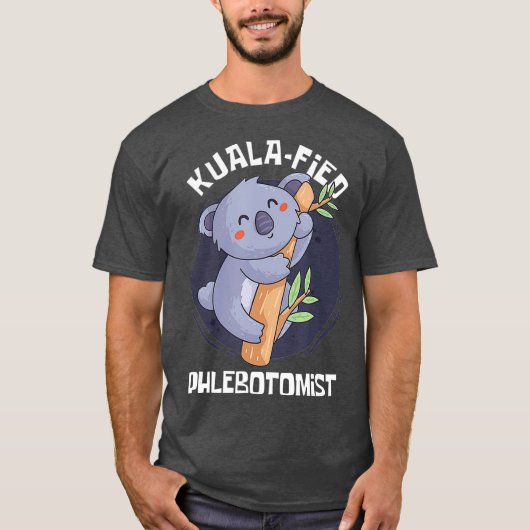 Phlebotomie Major Student KualaFied Phlebotomist T-shirt (Voorkant)