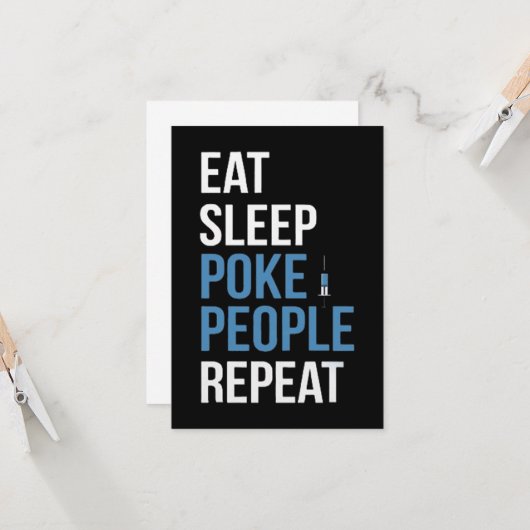 Phlebotomie-memen Kaart (Voorkant / Achterkant in situ)