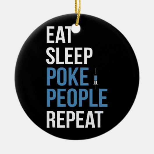 Phlebotomie-memen Keramisch Ornament (Voorkant)