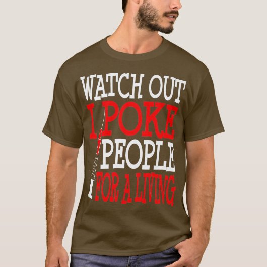 Phlebotomie Phlebotomie Funny Poke People Bloed T-shirt (Voorkant)