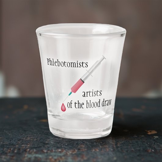 Phlebotomie Shot Glas