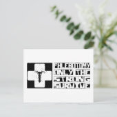 Phlebotomie Survive Briefkaart (Staand voorkant)