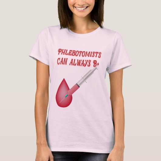 Phlebotomie T-shirt (Voorkant)