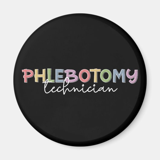 Phlebotomie-technicus PBT Phlebotomie-technologie Magneet (Voorkant)