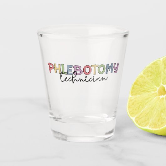 Phlebotomie-technicus PBT Phlebotomie-technologie Shot Glas (Voorkant)