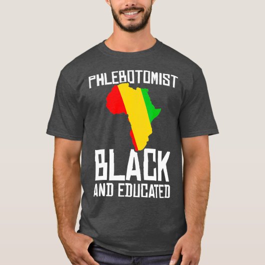 Phlebotomist Achieved Black Phlebotomy Gifts T-shirt (Voorkant)