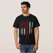 Phlebotomist American Flag Phlebotomy Technician B T-shirt (Voorkant volledig)