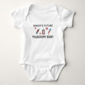 Phlebotomist Baby Daddy's Future Phlebotomy Buddy Romper (Voorkant)