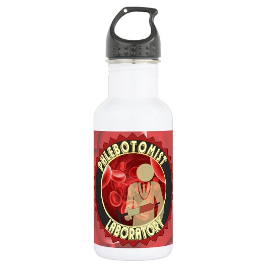 PHLEBOTOMIST BLOED LOGO WATERFLES (Voorkant)