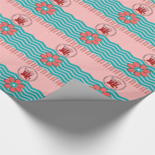 Phlebotomist Chevron Design Cadeaupapier (Hoek)