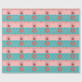 Phlebotomist Chevron Design Cadeaupapier (Vlak)