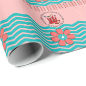 Phlebotomist Chevron Design Cadeaupapier (Rol Hoek)