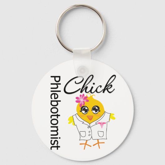 Phlebotomist Chick Sleutelhanger (Voorkant)