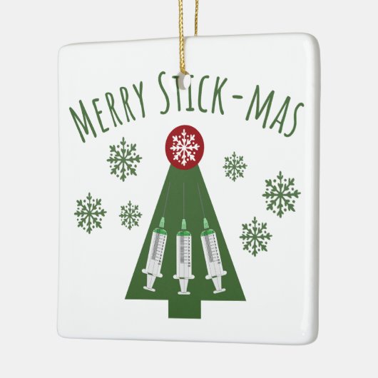 Phlebotomist Cute Green-kerstboom Keramisch Ornament (Links)