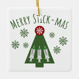 Phlebotomist Cute Green-kerstboom Keramisch Ornament