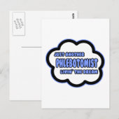 Phlebotomist ... De droom van Livin Briefkaart (Voorkant / Achterkant)