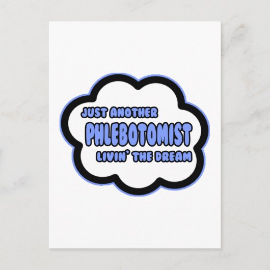 Phlebotomist ... De droom van Livin Briefkaart (Voorkant)