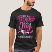 Phlebotomist Dog Mam Eigenaar Pug Goldendole Chihu T-shirt (Voorkant)