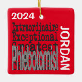 Phlebotomist Extraordinaire CUSTOM Keramisch Ornament (Voorkant)