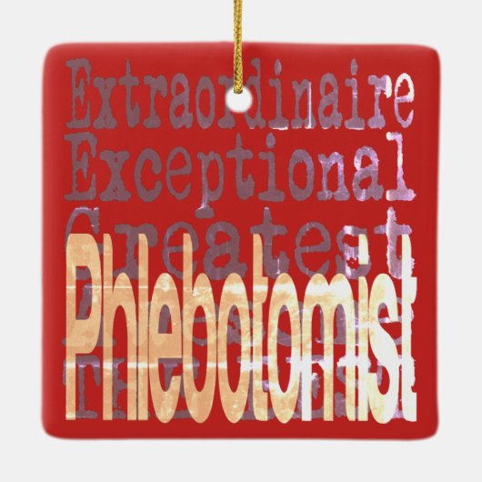 Phlebotomist Extraordinaire Keramisch Ornament (Achterkant)