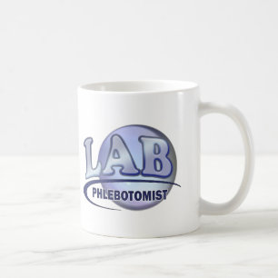 PHLEBOTOMIST Fun Blue LOGO Koffiemok