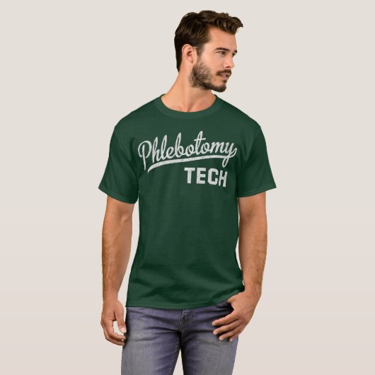 Phlebotomist Gift Phlebotomie-technicus T-shirt (Voorkant volledig)