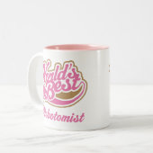 Phlebotomist Gift Tweekleurige Koffiemok (Voorkant links)