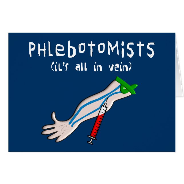 Phlebotomist Gifts "Alles in een ader" (Voorkant Horizontaal)