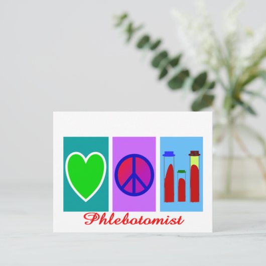 Phlebotomist Gifts Briefkaart (Staand voorkant)
