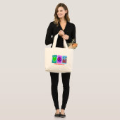 Phlebotomist Gifts Grote Tote Bag (Voorkant (model))