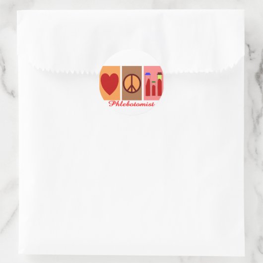 Phlebotomist Gifts Ronde Sticker (Tas)