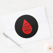 Phlebotomist Gotta Stick Together Blood Flebotomie Ronde Sticker (Envelop)