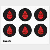 Phlebotomist Gotta Stick Together Blood Flebotomie Ronde Sticker (Vel)