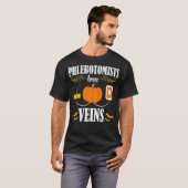 Phlebotomist Halloween Funny Veins Phlebotomie T-shirt (Voorkant volledig)