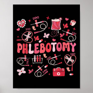 Phlebotomist Hart Flebotomie Nurse Tech Gift Vale Poster