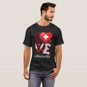 Phlebotomist het Levenstethoscoop HE Medische Phle T-shirt (Voorkant volledig)