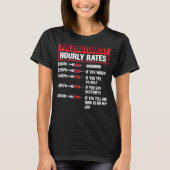Phlebotomist Hourly Rate Phlebotomie Mannen Vrouwe T-shirt (Voorkant)