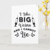 Phlebotomist Ik hou van Big Veins Phlebotomy Gift Kaart (Gele Bloem)