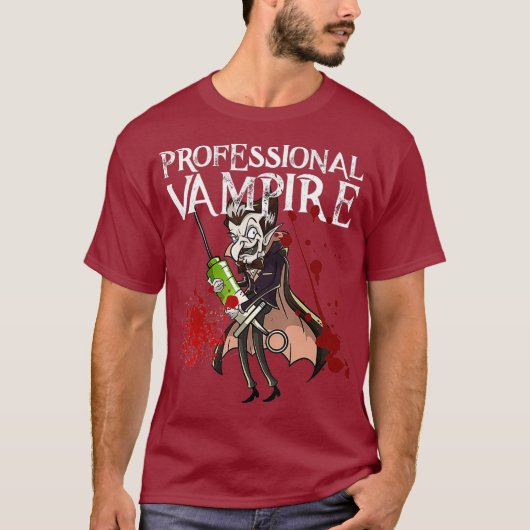 Phlebotomist Joke Meme Vampire Vlad Dracula Gift T-shirt (Voorkant)